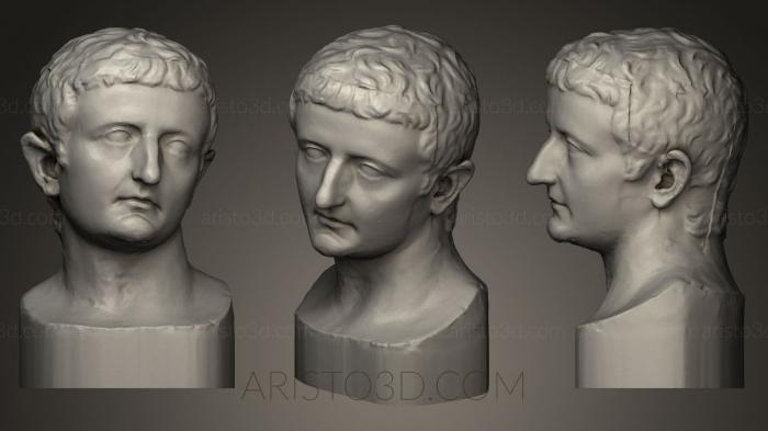 Busts and heads antique and historical (BUSTA_0153) 3D model for CNC machine